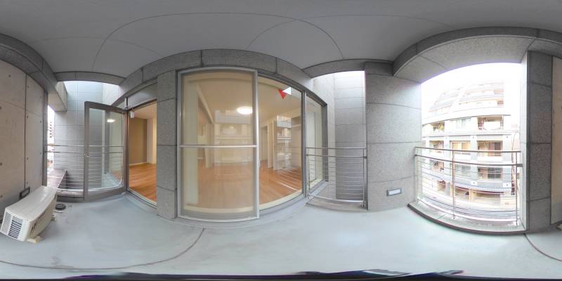 パノラマ画像バルコニー