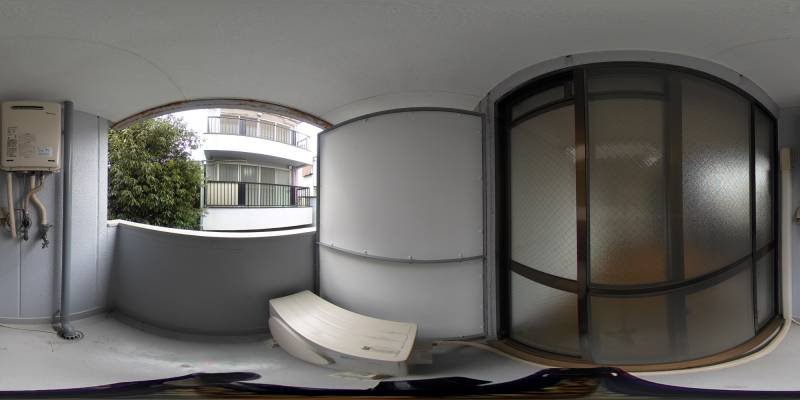 パノラマ画像バルコニー