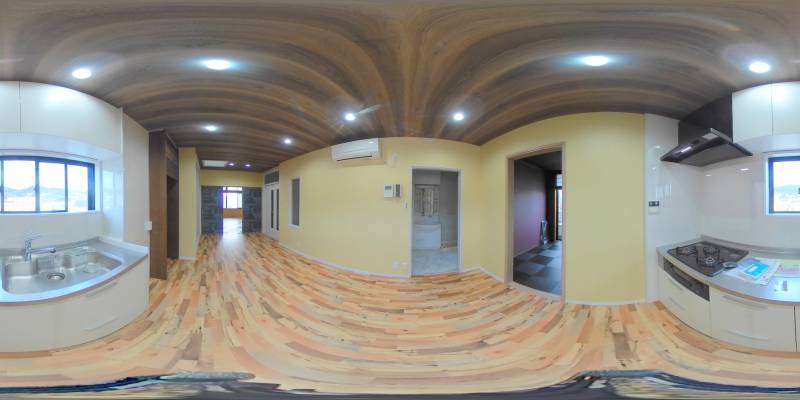 パノラマ画像キッチン