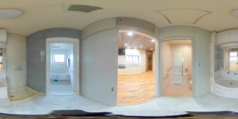 パノラマ画像洗面所