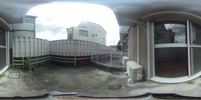 パノラマ画像バルコニー