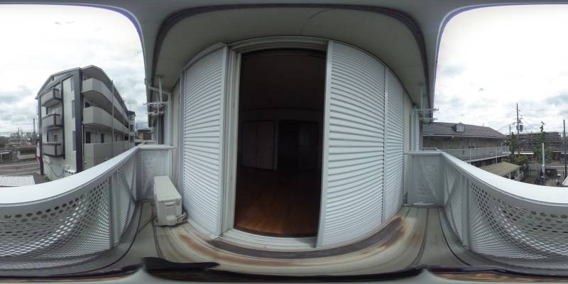 パノラマ画像バルコニー