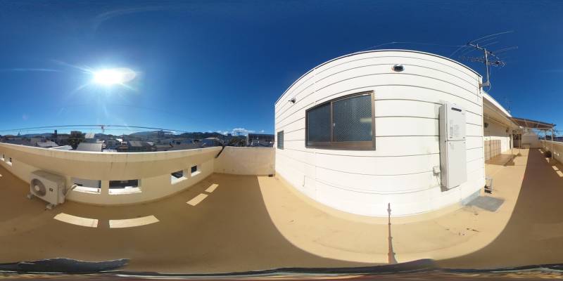 パノラマ画像バルコニー