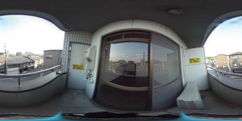 パノラマ画像バルコニー