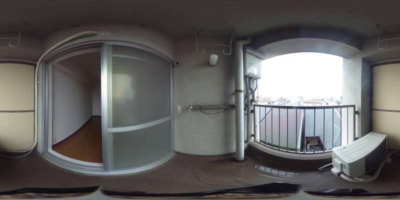 パノラマ画像バルコニー