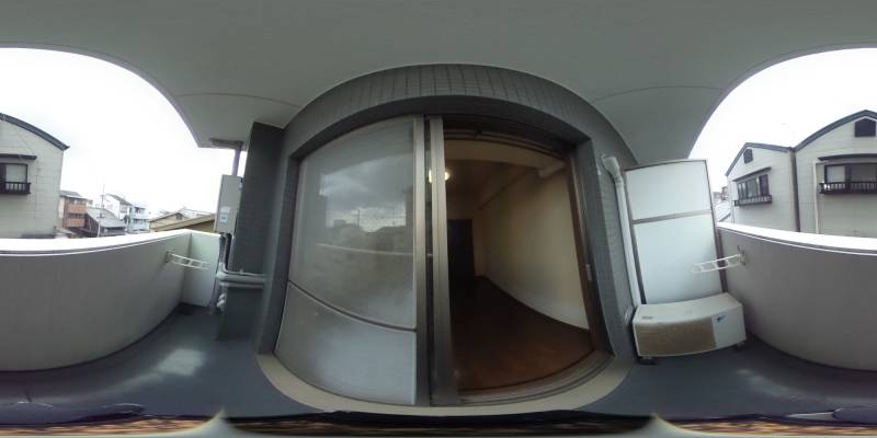 パノラマ画像バルコニー