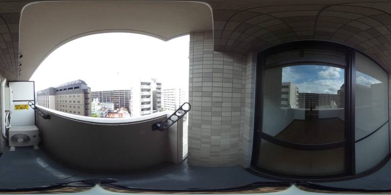 パノラマ画像バルコニー