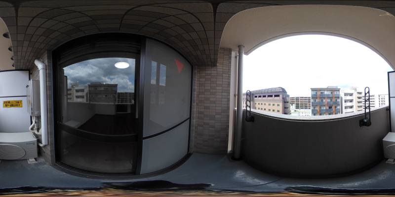 パノラマ画像バルコニー