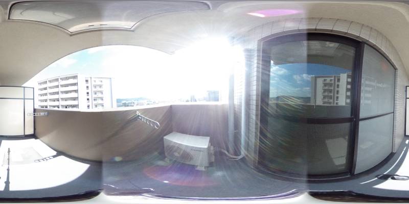 パノラマ画像バルコニー