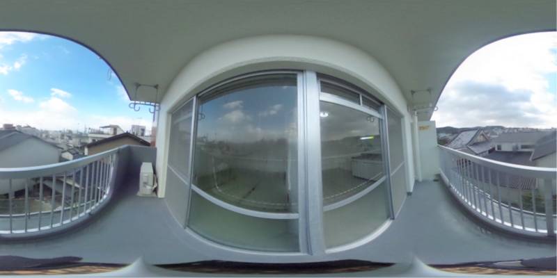 パノラマ画像バルコニー