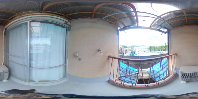 パノラマ画像バルコニー