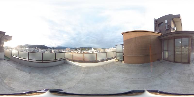 パノラマ画像バルコニー