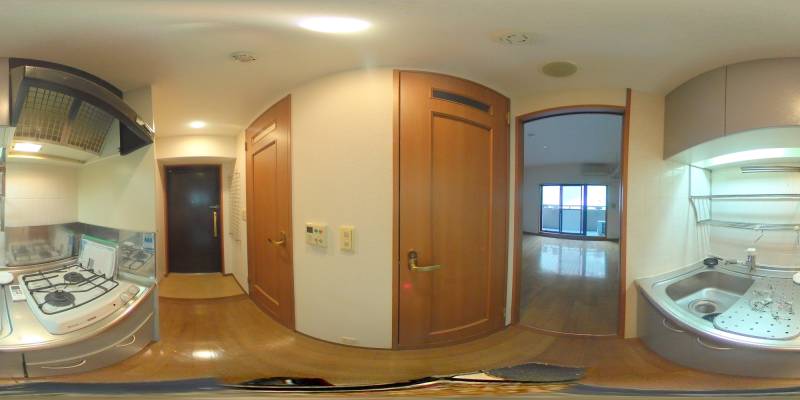 パノラマ画像キッチン