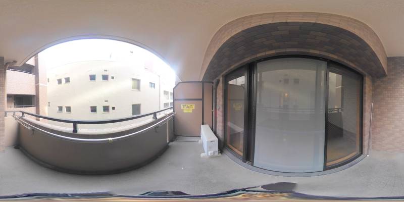 パノラマ画像バルコニー