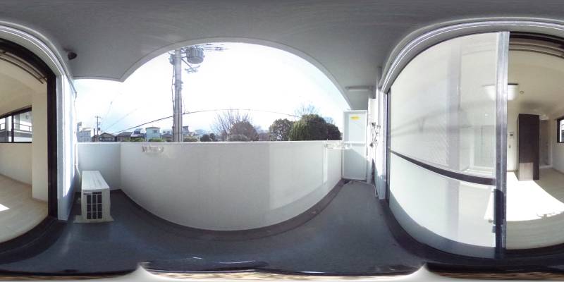 パノラマ画像バルコニー