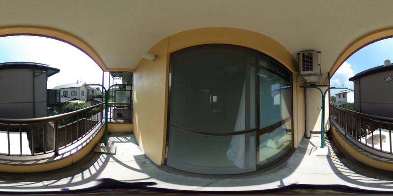 パノラマ画像バルコニー