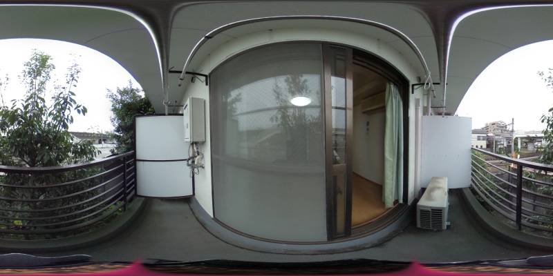 パノラマ画像バルコニー