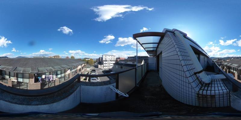 パノラマ画像バルコニー