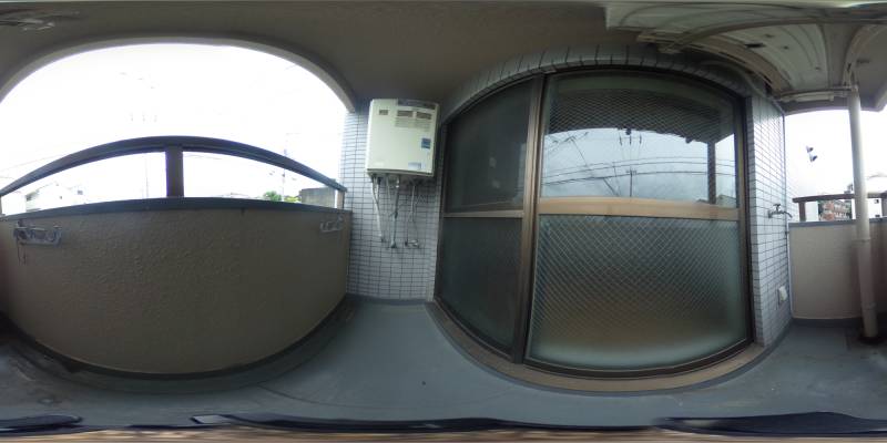 パノラマ画像バルコニー