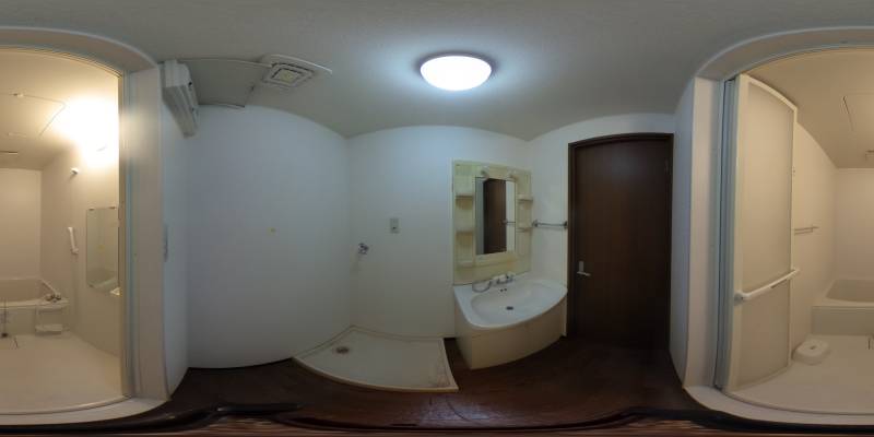 パノラマ画像洗面所
