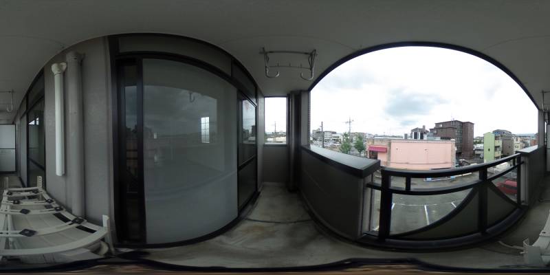 パノラマ画像バルコニー