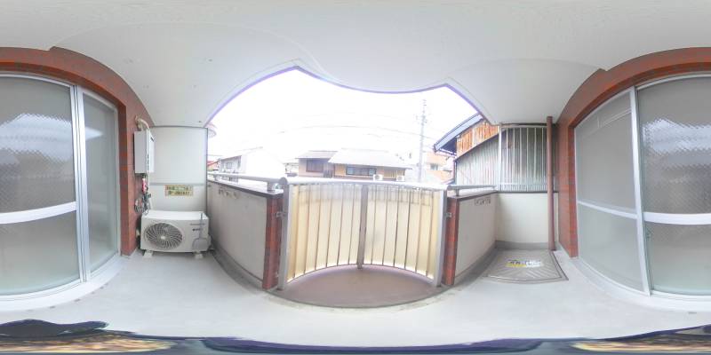 パノラマ画像バルコニー