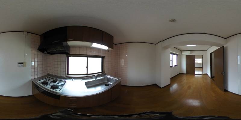 パノラマ画像キッチン