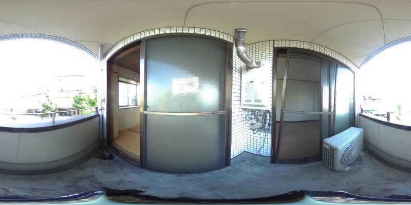 パノラマ画像バルコニー