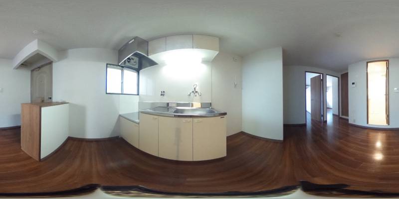 パノラマ画像キッチン