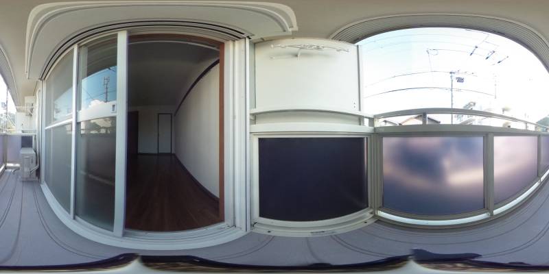 パノラマ画像バルコニー