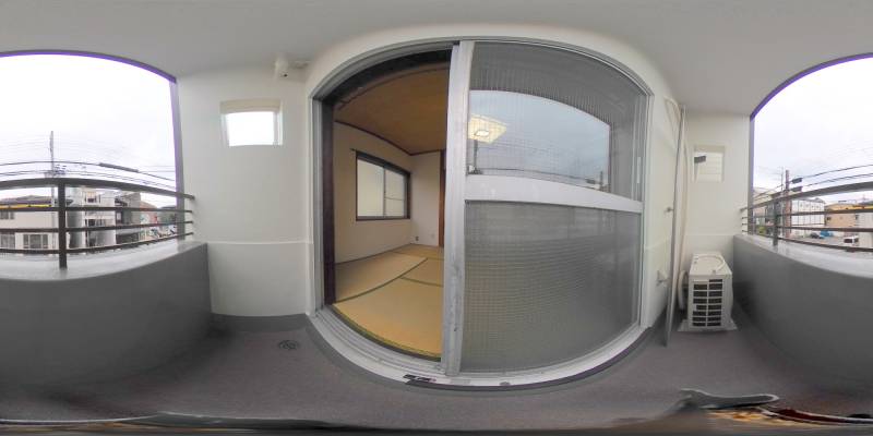 パノラマ画像バルコニー