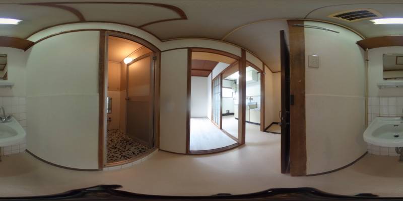 パノラマ画像洗面所