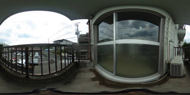 パノラマ画像バルコニー