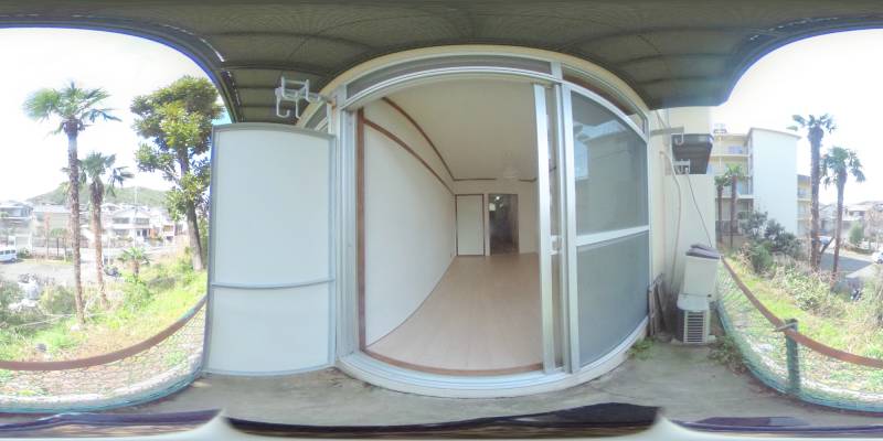 パノラマ画像バルコニー