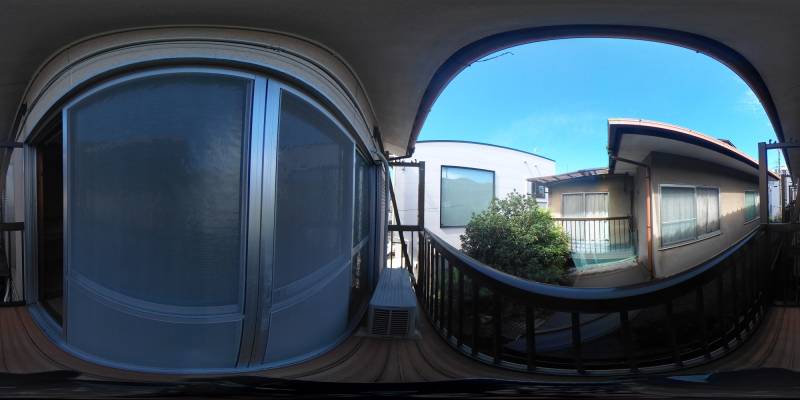 パノラマ画像バルコニー