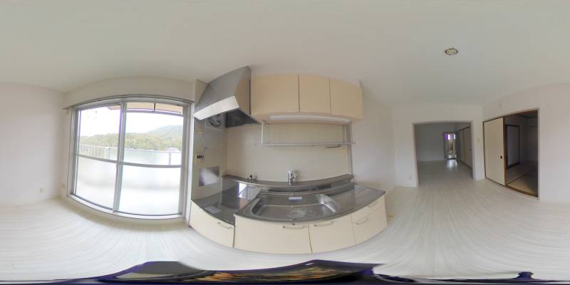 パノラマ画像キッチン