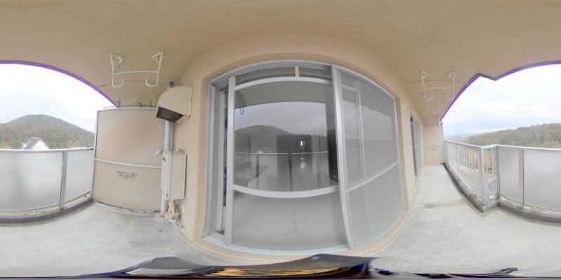 パノラマ画像バルコニー