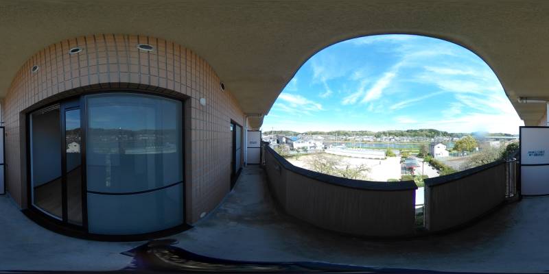 パノラマ画像バルコニー