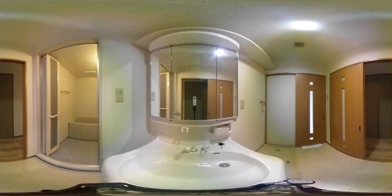 パノラマ画像洗面所