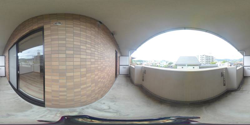 パノラマ画像バルコニー