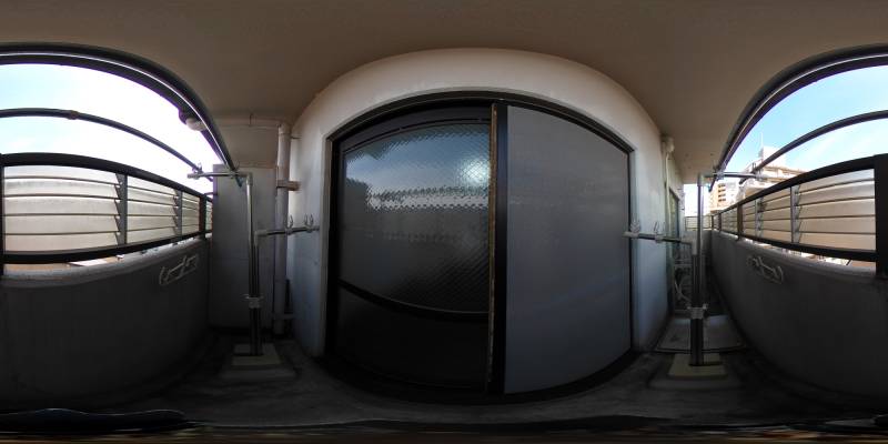 パノラマ画像バルコニー