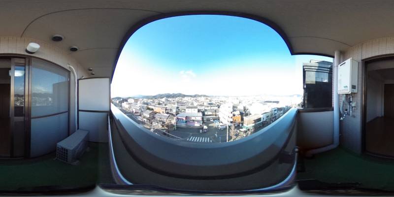 パノラマ画像バルコニー