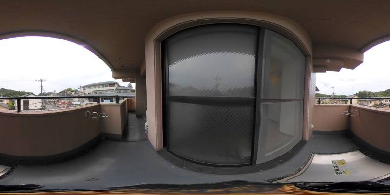 パノラマ画像バルコニー