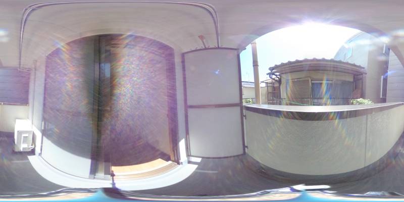 パノラマ画像バルコニー