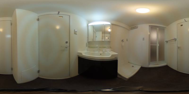 パノラマ画像洗面所