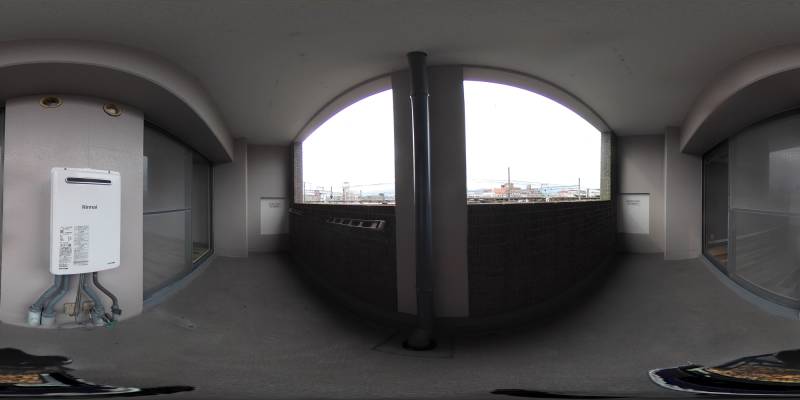 パノラマ画像バルコニー