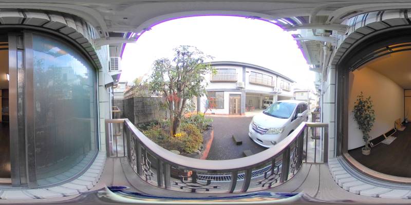 パノラマ画像バルコニー