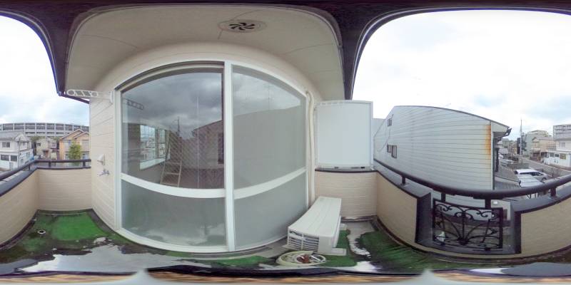 パノラマ画像バルコニー