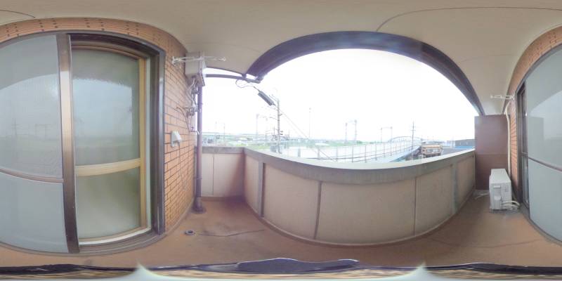 パノラマ画像バルコニー