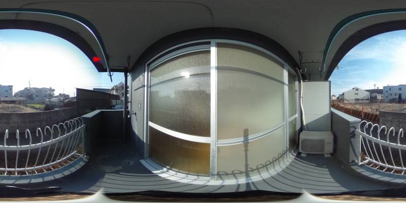 パノラマ画像バルコニー